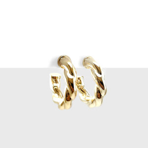 Argollas trenzadas chunky