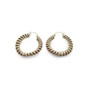 Aros espiral dorado