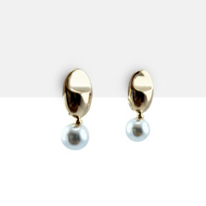 Aretes colgantes pendiente con perla