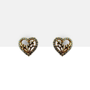 Aretes corazón de la vida