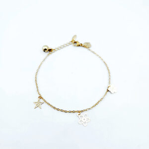Pulsera flor y estrella